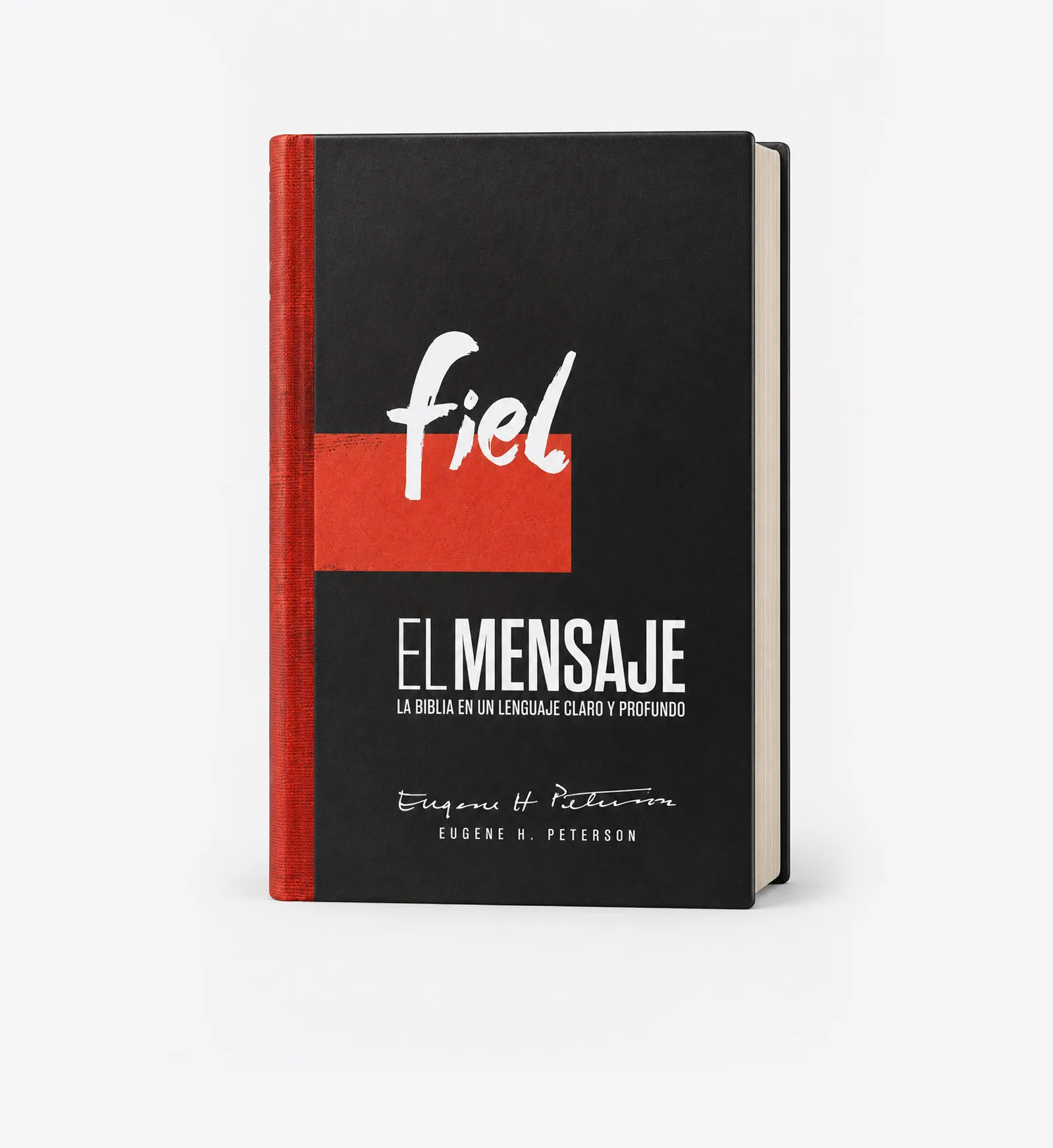 Biblia El Mensaje Fiel (tapa dura, cruz roja)